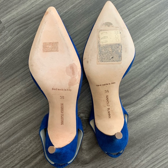 MANOLO BLAHNIK SLINGBACK HEELS SIZE 6 - Picture 3 of 6